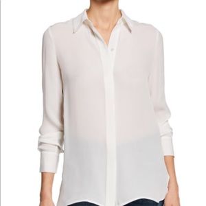 Vince ivory silk blouse